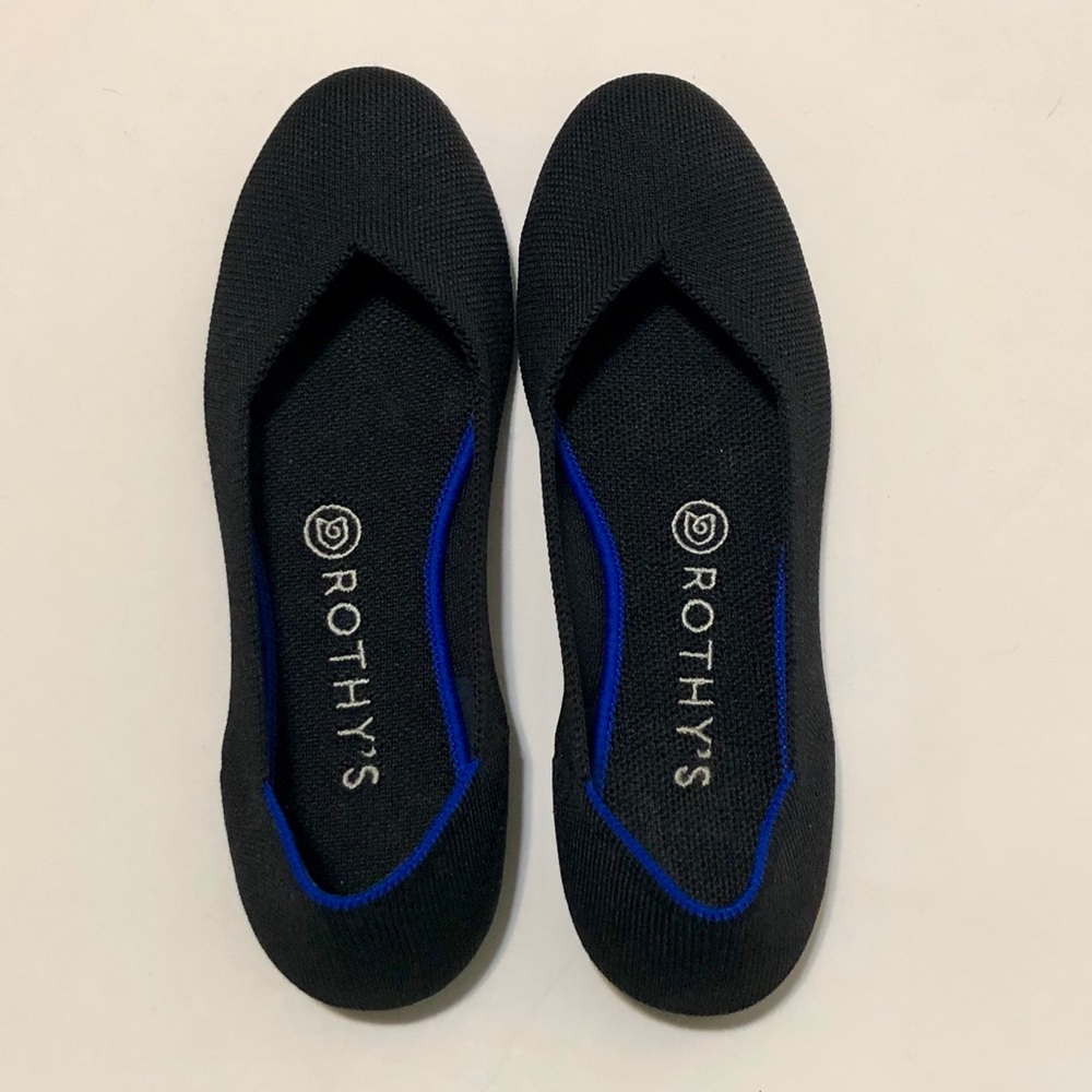 Rothy’s Size 7.5 Black Flats.